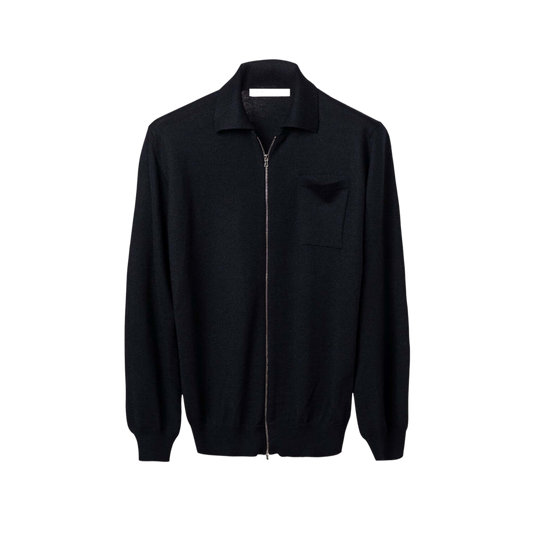 Giacca Uomo misto Cashmere Lana e Seta Zip shooting-0