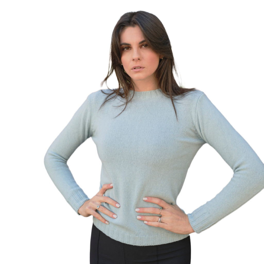Maglia Donna Girocollo in Cashmere Rigenerato-0