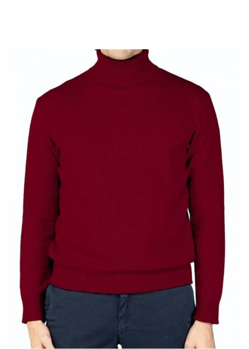 Maglia Uomo Collo Alto Cashmere Rigenerato Finezza 7-1