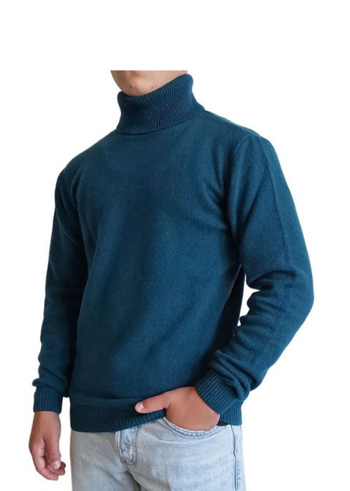 Maglia Uomo Collo Alto Cashmere Rigenerato Finezza 7-0