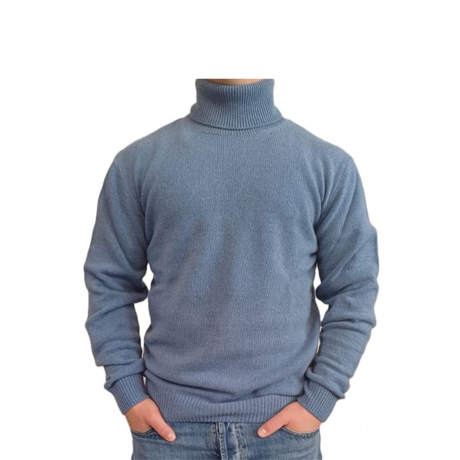 Maglia Uomo Collo Alto Cashmere Rigenerato Finezza 7-5