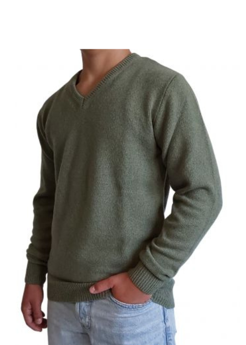 Maglia Uomo Scollo a V in Cashmere Rigenerato Finezza 7-1