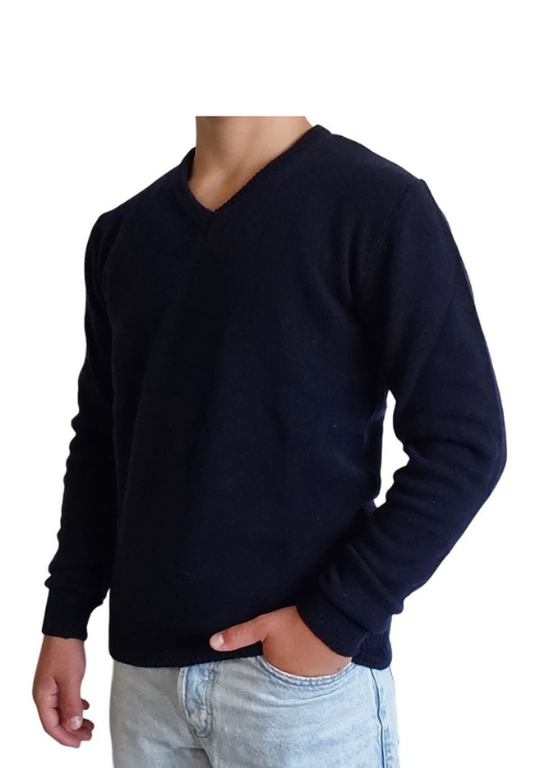 Maglia Uomo Scollo a V in Cashmere Rigenerato Finezza 7-5