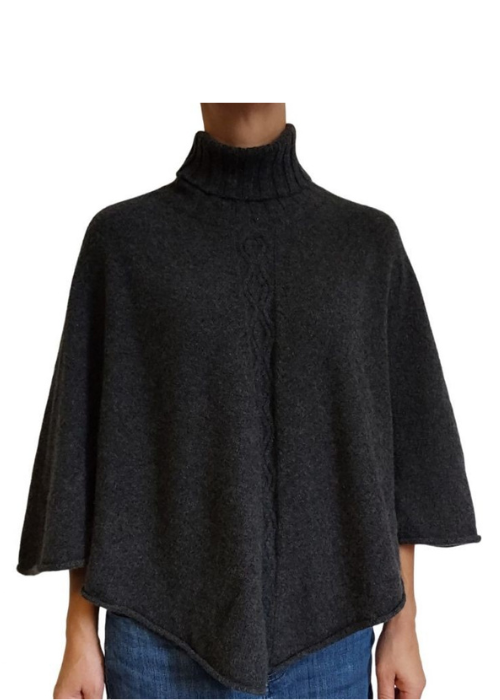 Mantella Donna Collo Alto Cashmere Rigenerato-0
